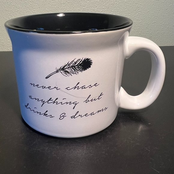 Never Chase Anything But Drinks & Dreams Mug ~ Latte Da by AMICI HOME - Picture 2 of 7